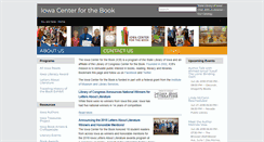 Desktop Screenshot of iowacenterforthebook.org